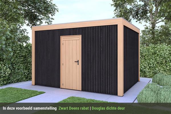 Grote foto overkapping base serie 4 douglas 300 x 300 cm tuin en terras tuinhuisjes en blokhutten