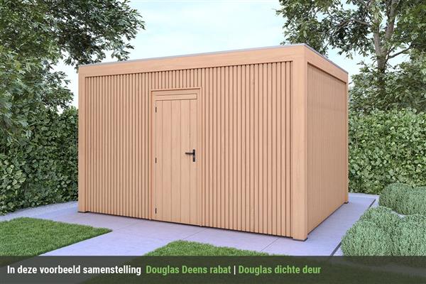 Grote foto overkapping base serie 4 douglas 300 x 300 cm tuin en terras tuinhuisjes en blokhutten