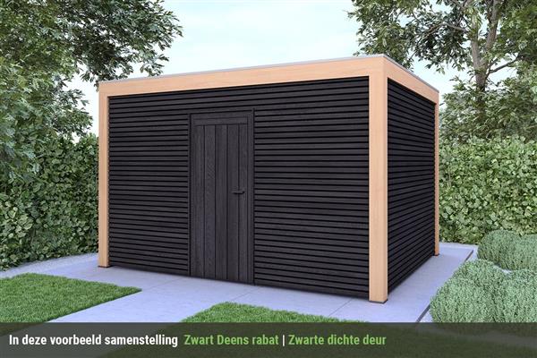 Grote foto overkapping base serie 4 douglas 300 x 300 cm tuin en terras tuinhuisjes en blokhutten