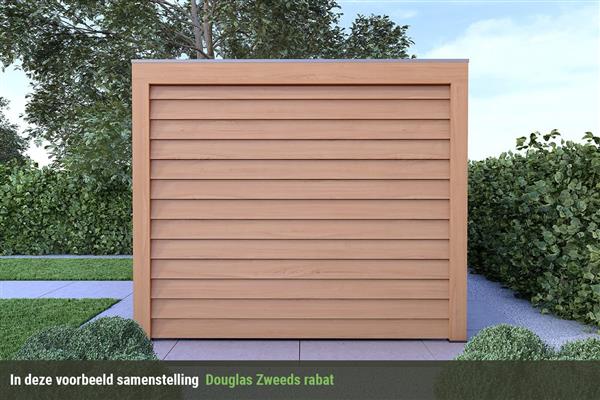 Grote foto overkapping base serie 5 douglas 400 x 400 cm tuin en terras tuinhuisjes en blokhutten