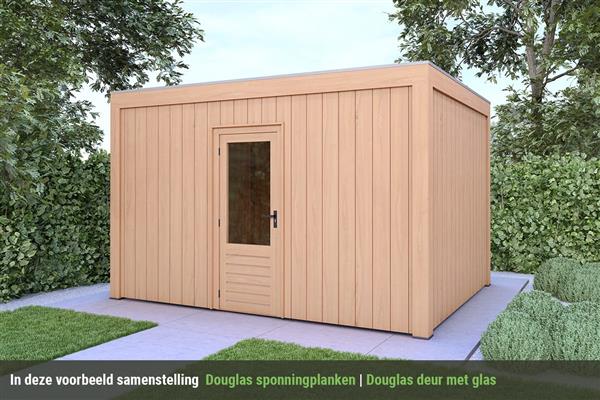 Grote foto overkapping base serie 5 douglas 400 x 400 cm tuin en terras tuinhuisjes en blokhutten