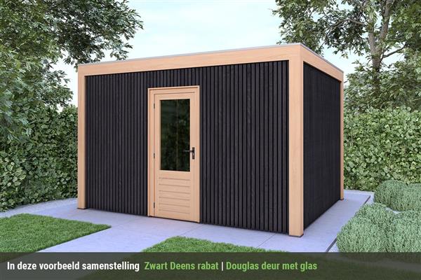 Grote foto overkapping base serie 5 douglas 400 x 400 cm tuin en terras tuinhuisjes en blokhutten