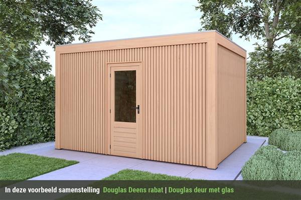 Grote foto overkapping base serie 5 douglas 400 x 400 cm tuin en terras tuinhuisjes en blokhutten