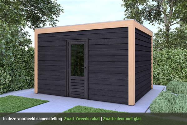 Grote foto overkapping base serie 5 douglas 400 x 400 cm tuin en terras tuinhuisjes en blokhutten