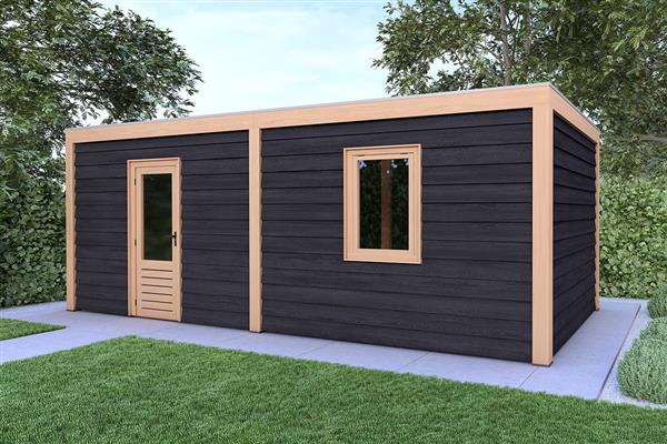 Grote foto overkapping base serie 5 douglas 800 x 300 cm tuin en terras tuinhuisjes en blokhutten