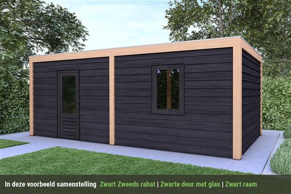 Grote foto overkapping base serie 5 douglas 800 x 300 cm tuin en terras tuinhuisjes en blokhutten