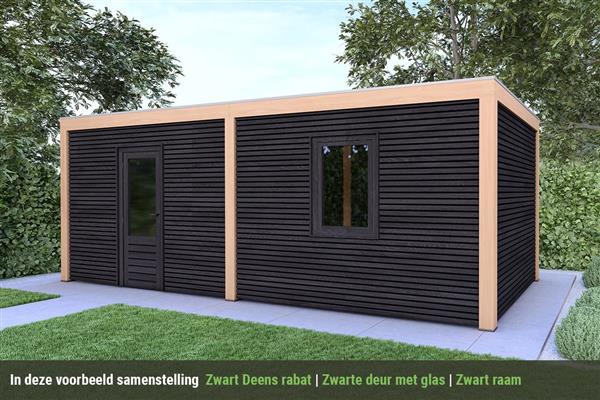 Grote foto overkapping base serie 5 douglas 800 x 300 cm tuin en terras tuinhuisjes en blokhutten