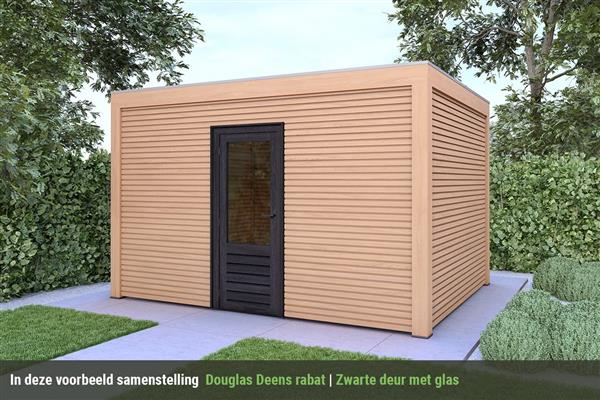Grote foto overkapping base serie 5 douglas 300 x 300 cm tuin en terras tuinhuisjes en blokhutten