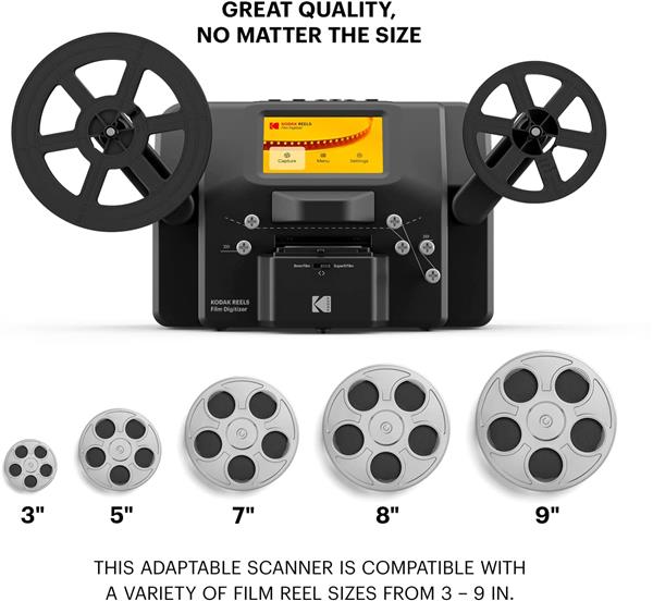 Grote foto kodak scanner 8 mm film super dubbel 8 audio tv en foto films 8mm 16mm en 35mm