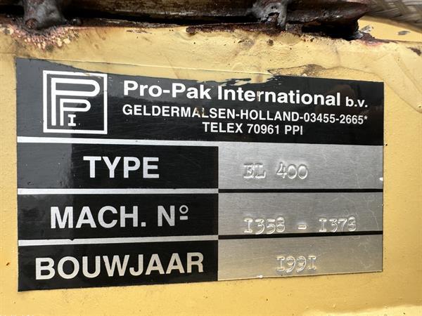 Grote foto propak el400 opvoerband met knik doe het zelf en verbouw afvalverwerking