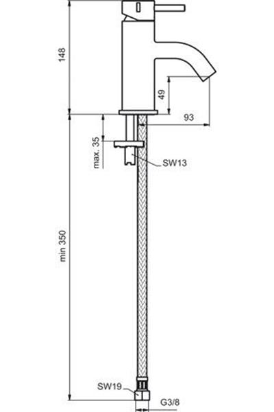 Grote foto ideal standard ideal standard mara wastafelmengkraan doe het zelf en verbouw sanitair