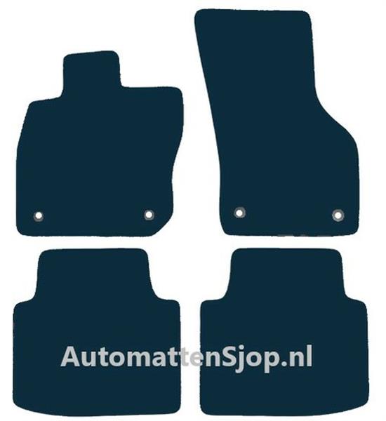 Grote foto luxe velours zwarte automatten vw passat variant b9 2024 heden auto onderdelen overige auto onderdelen