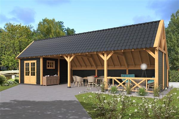 Grote foto kapschuur billund xxl type 11 tuin en terras tuinhuisjes en blokhutten