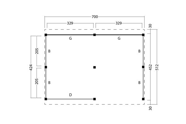 Grote foto kapschuur billund xxl type 4 tuin en terras tuinhuisjes en blokhutten