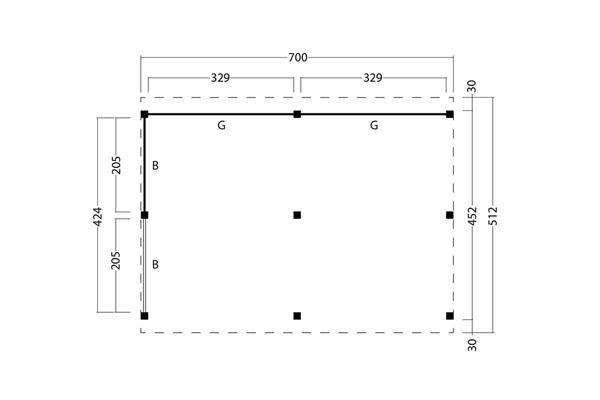 Grote foto kapschuur billund xxl type 2 tuin en terras tuinhuisjes en blokhutten