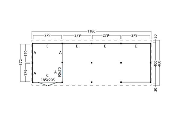 Grote foto kapschuur billund xl type 11 tuin en terras tuinhuisjes en blokhutten