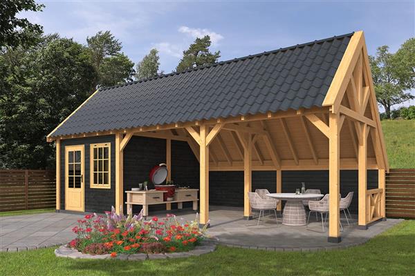 Grote foto kapschuur billund xl type 8 tuin en terras tuinhuisjes en blokhutten