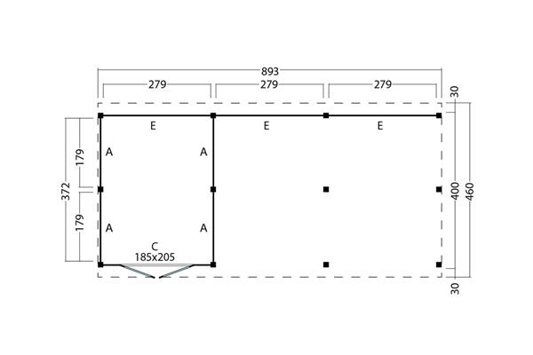 Grote foto kapschuur billund xl type 7 tuin en terras tuinhuisjes en blokhutten