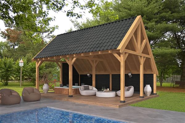 Grote foto kapschuur billund xl type 2 tuin en terras tuinhuisjes en blokhutten