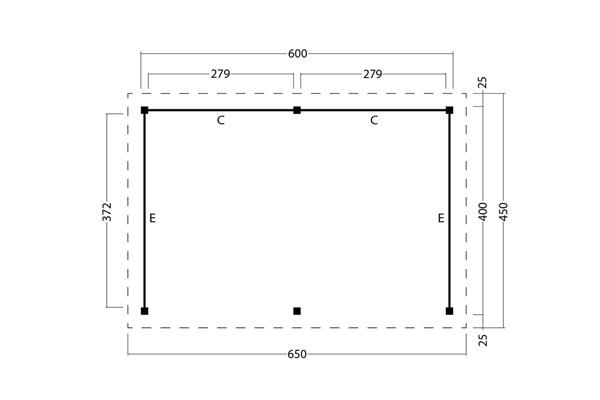 Grote foto overkapping plat dak odense xxl type 4 tuin en terras tuinhuisjes en blokhutten