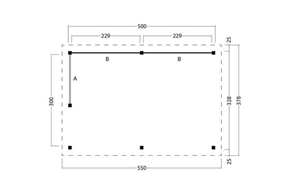 Grote foto overkapping plat dak odense xl type 2 tuin en terras tuinhuisjes en blokhutten
