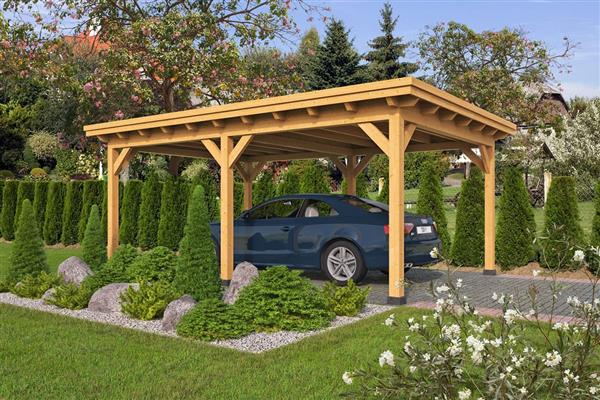 Grote foto overkapping plat dak odense xxl type 1 tuin en terras tuinhuisjes en blokhutten
