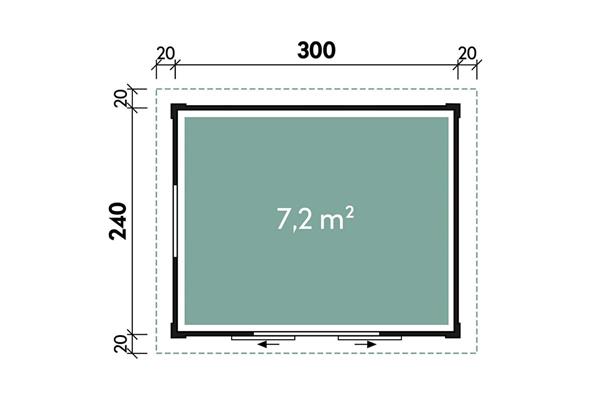 Grote foto tuinhuis mirto 3024 tuin en terras tuinhuisjes en blokhutten