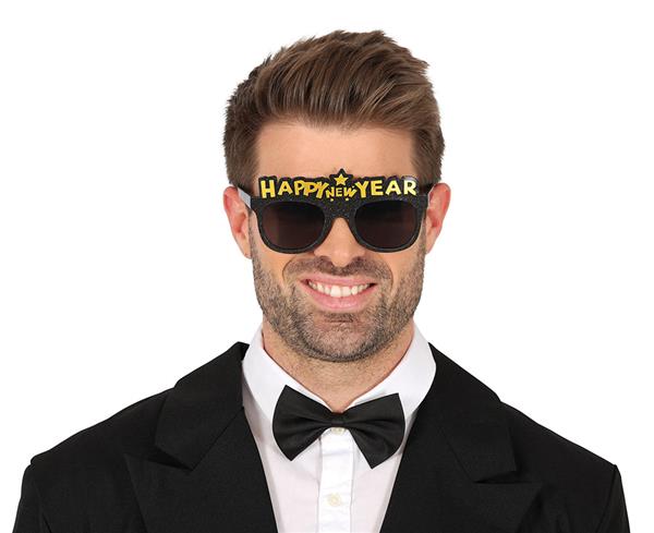 Grote foto happy new year bril zwart goud verzamelen overige verzamelingen
