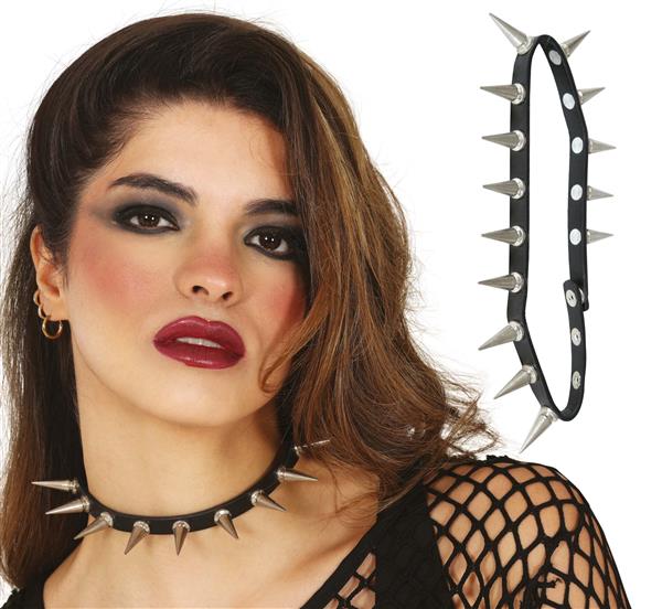 Grote foto zwart zilveren ketting punk verzamelen overige verzamelingen