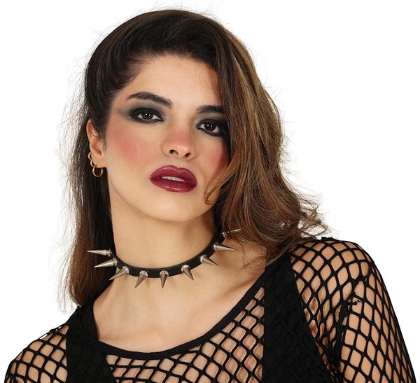 Grote foto zwart zilveren ketting punk verzamelen overige verzamelingen