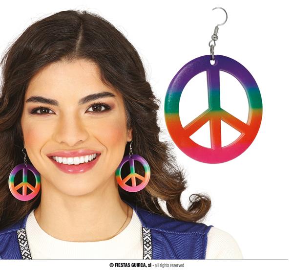 Grote foto hippie 60s oorbellen verzamelen overige verzamelingen