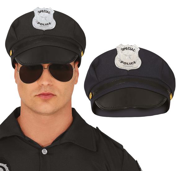 Grote foto politie pet zwart zilver verzamelen overige verzamelingen