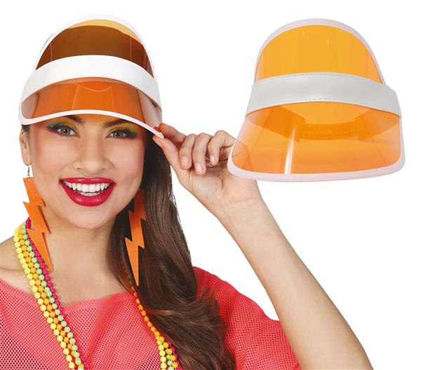 Grote foto neon 80s zonneklep oranje 25cm verzamelen overige verzamelingen