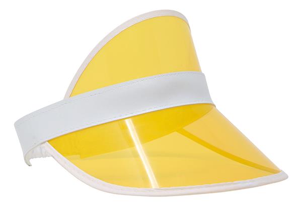 Grote foto neon 80s zonneklep geel 25cm verzamelen overige verzamelingen