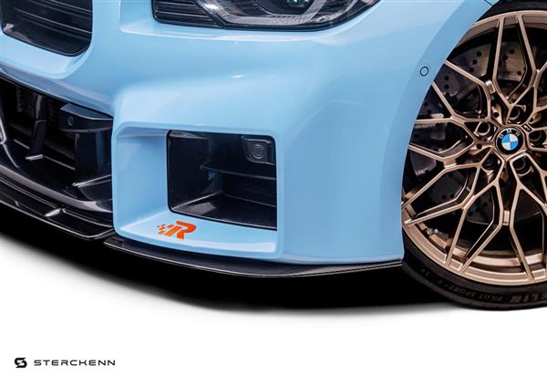Grote foto dit betreft een bmw g87 m2 carbon sterckenn voorlip splitter auto onderdelen tuning en styling