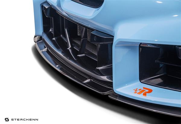 Grote foto dit betreft een bmw g87 m2 carbon sterckenn voorlip splitter auto onderdelen tuning en styling