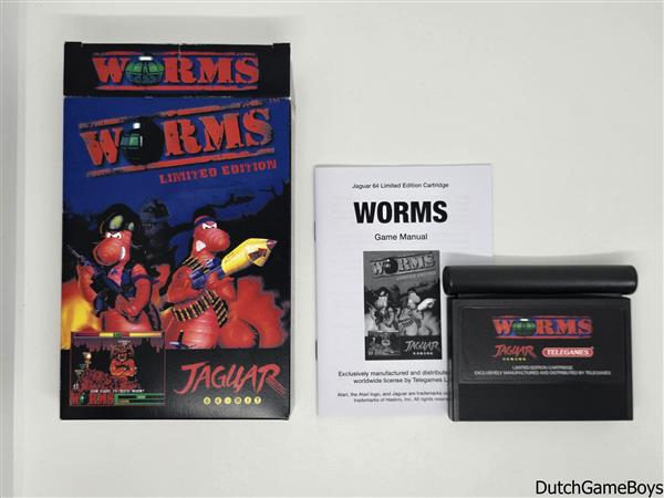 Grote foto atari jaguar worms spelcomputers games overige games