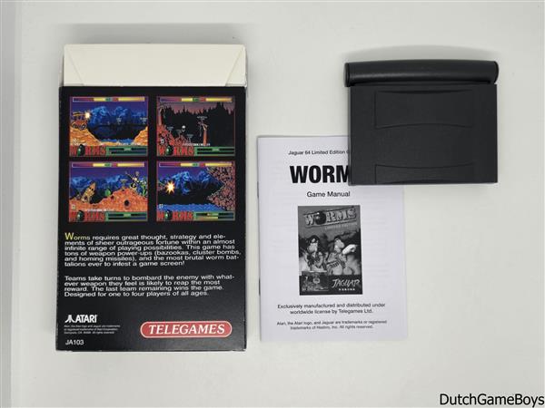 Grote foto atari jaguar worms spelcomputers games overige games