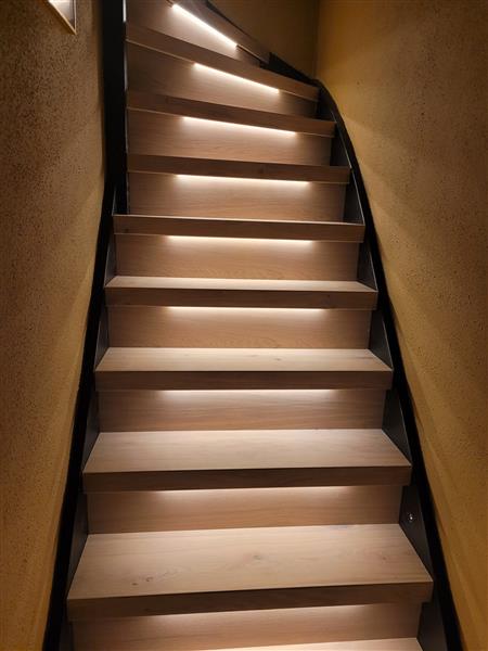 Grote foto traprenovatie eiken overzettreden huis en inrichting parket en laminaat