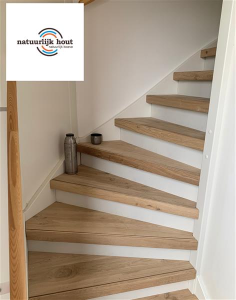 Grote foto traprenovatie eiken overzettreden huis en inrichting parket en laminaat