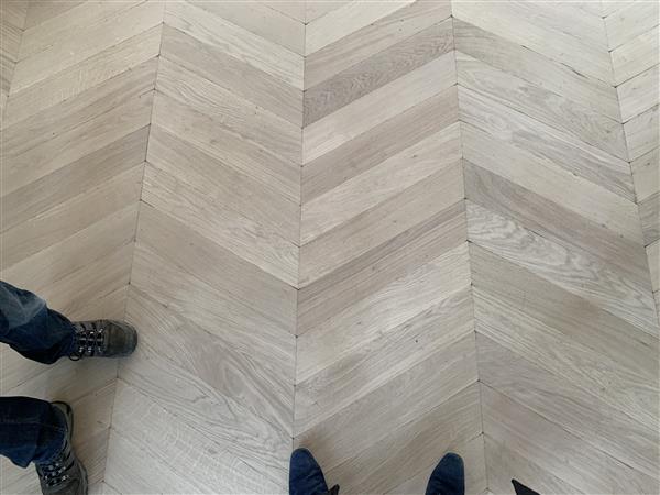 Grote foto eiken lamelparketvloer hongaarse punt huis en inrichting parket en laminaat
