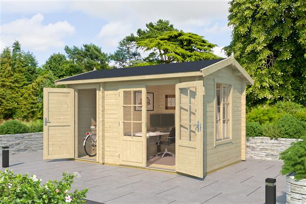 Grote foto tuinhuis blokhut wrexham 1 380x240 cm tuin en terras tuinhuisjes en blokhutten