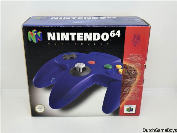 Grote foto nintendo 64 n64 controller blue boxed eur spelcomputers games overige merken