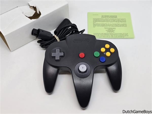 Grote foto nintendo 64 n64 controller black boxed fhe spelcomputers games overige merken