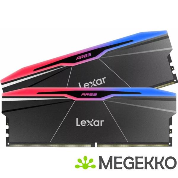 Grote foto lexar ddr5 ares rgb 2x24gb 7600 computers en software harde schijven