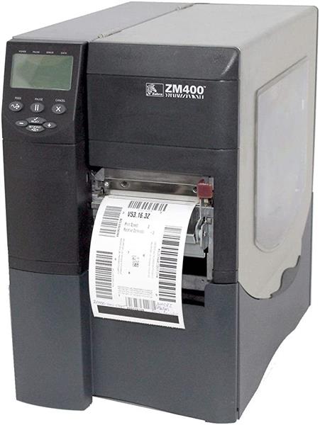 Grote foto zebra zm400 thermal transfer label printer 300dpi printhead rewinder computers en software printers