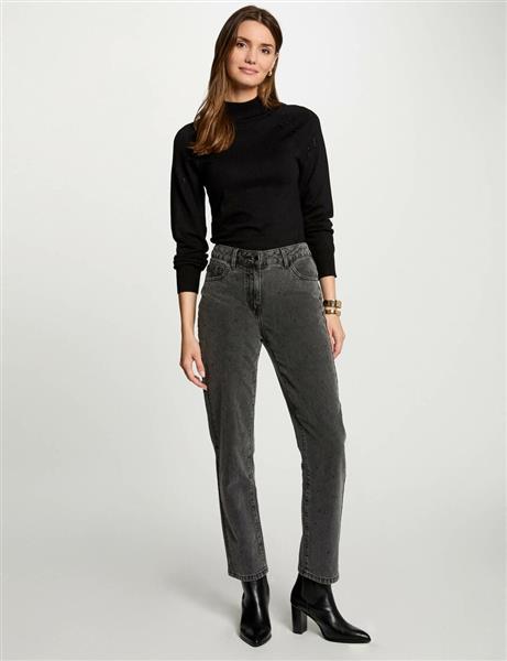 Grote foto jumper high collar 242 mpretty black kleding dames truien en vesten
