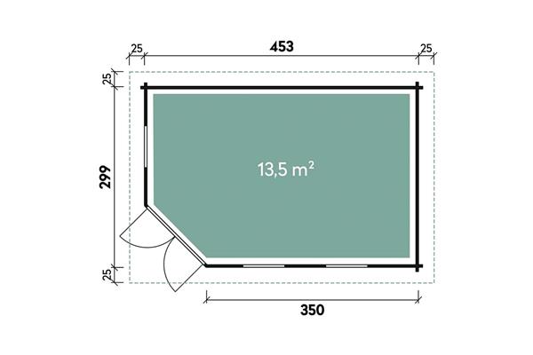 Grote foto tuinhuis cello 4530 tuin en terras tuinhuisjes en blokhutten