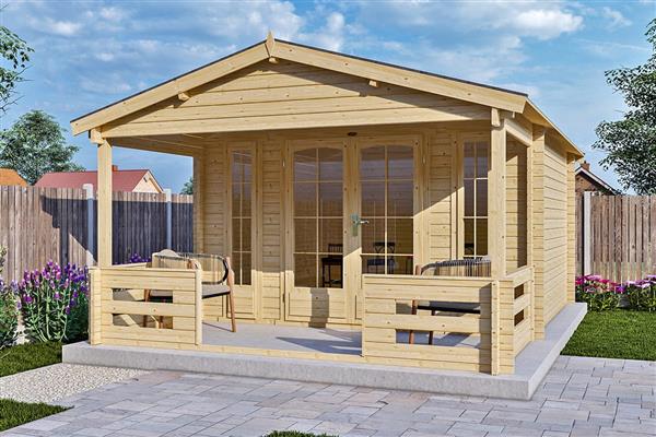 Grote foto blokhut 3838 luxe tuin en terras tuinhuisjes en blokhutten