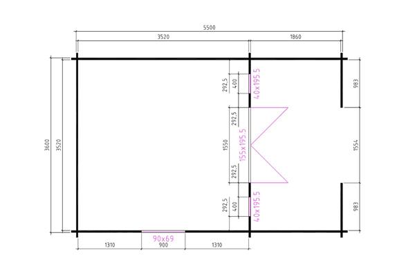 Grote foto blokhut 3838 luxe tuin en terras tuinhuisjes en blokhutten
